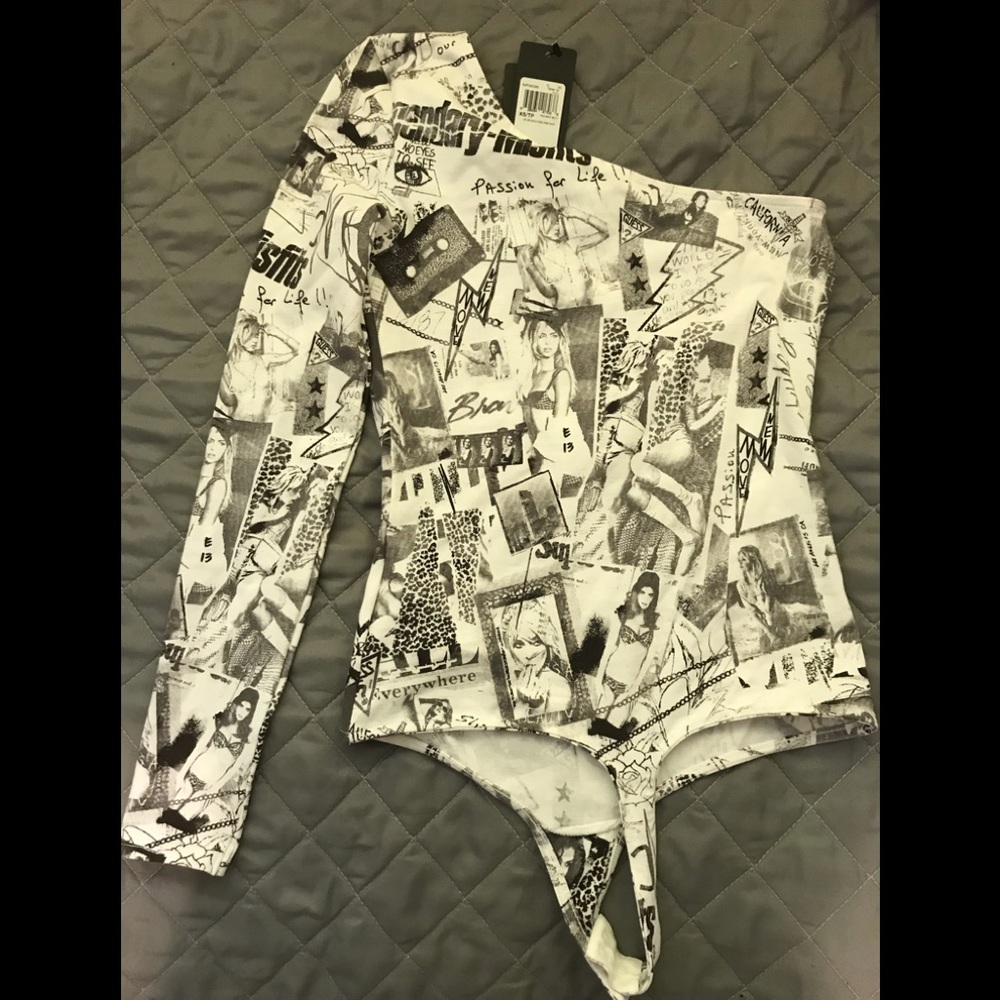 Guess one shoulder bodysuit